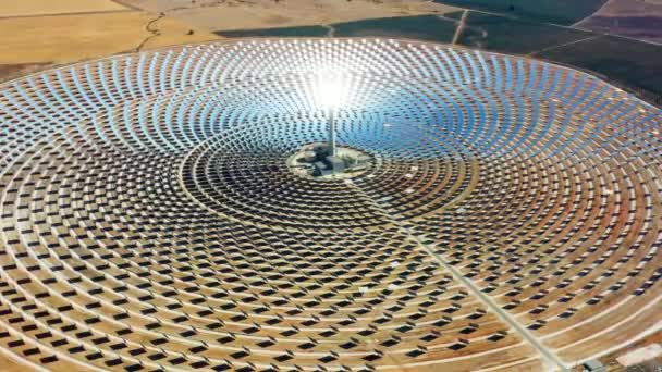 太陽光発電所 太陽光発電所 太陽光発電所 太陽光発電所の空中図 — ストック動画