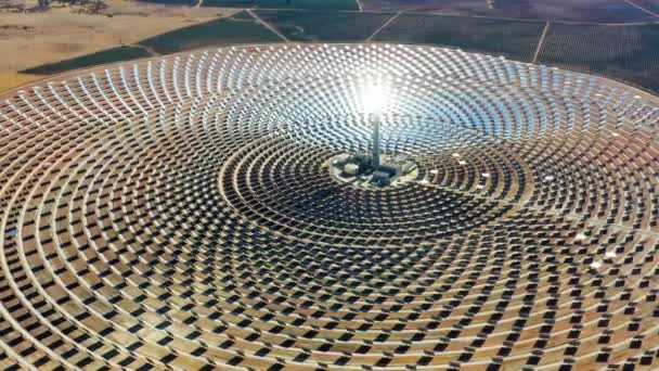 太陽光発電所 太陽光発電所 太陽光発電所 太陽光発電所の空中図 — ストック動画