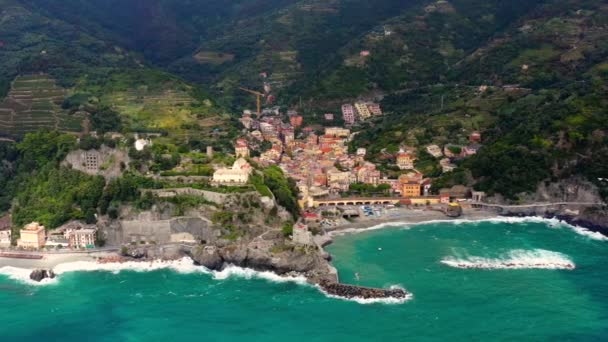 Monterosso Село Провінції Спеція Яке Частиною Регіону Лігурія Північна Італія — стокове відео