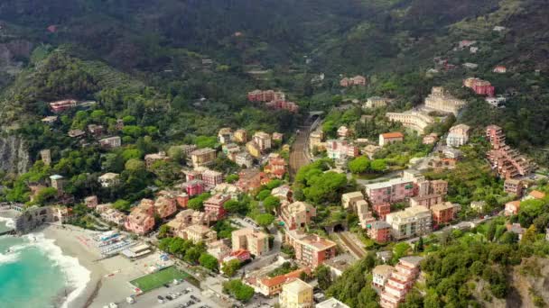 Monterosso นหม านในจ งหว Spezia งเป วนหน งของภ ภาค Liguria — วีดีโอสต็อก