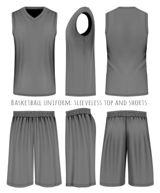 Basketbol siyah üniforma