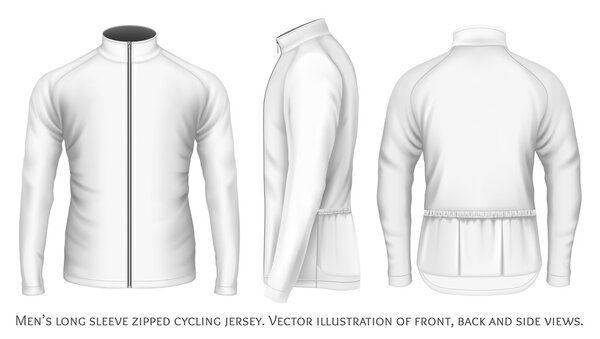 Long sleeve cycling jersey for men.