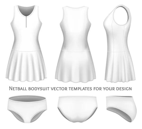 Netbal Romper vector sjablonen. — Stockvector