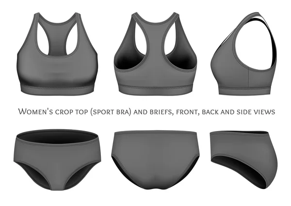 Soutien-gorge sport omen et slips . — Image vectorielle