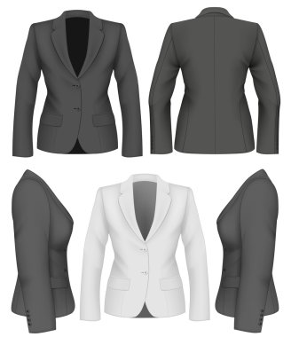 Ladies suit jacket. clipart