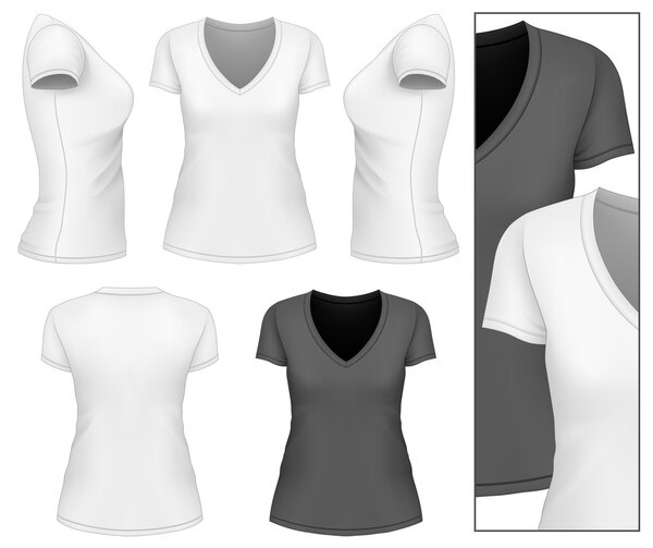 Womens v-neck t-shirt.