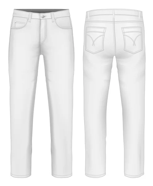 Mannen jeans — Stockvector