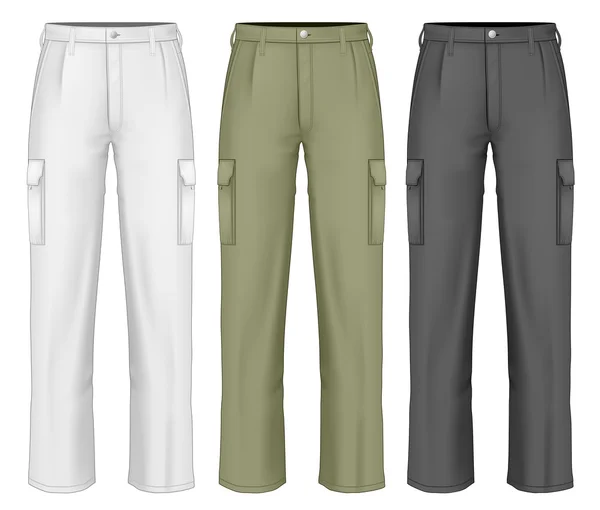 Pantaloni da lavoro da uomo . — Vettoriale Stock