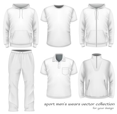 Sport men wear collection. clipart