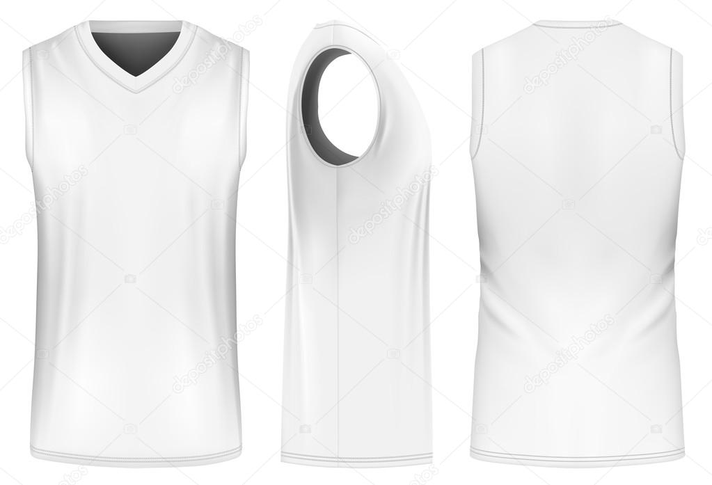 Template jersey basketball o-neck vector illustration flat design outline  template clothing collection 5149397 Vector Art at Vecteezy