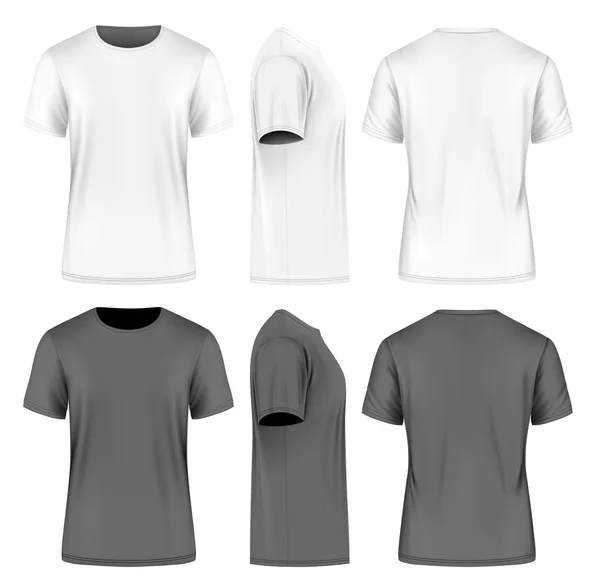 T-shirt homme manches courtes  . — Image vectorielle