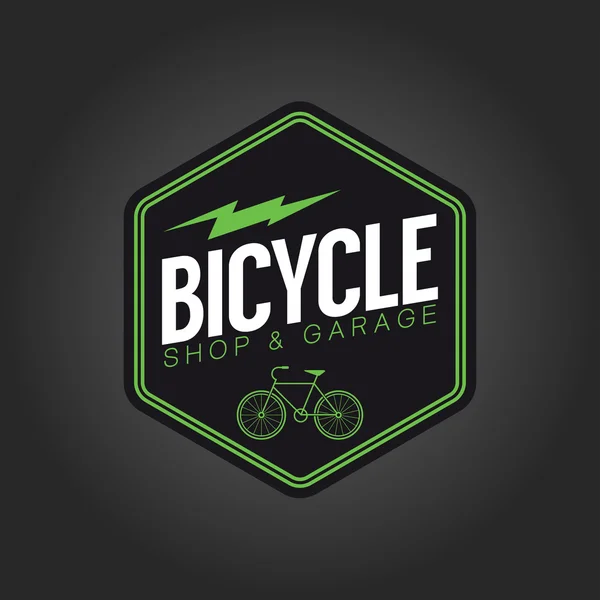 Signo de bicicleta vintage — Vector de stock