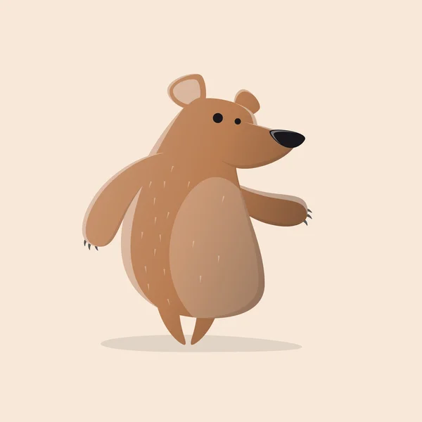 Funny cartoon bear — Stock Vector