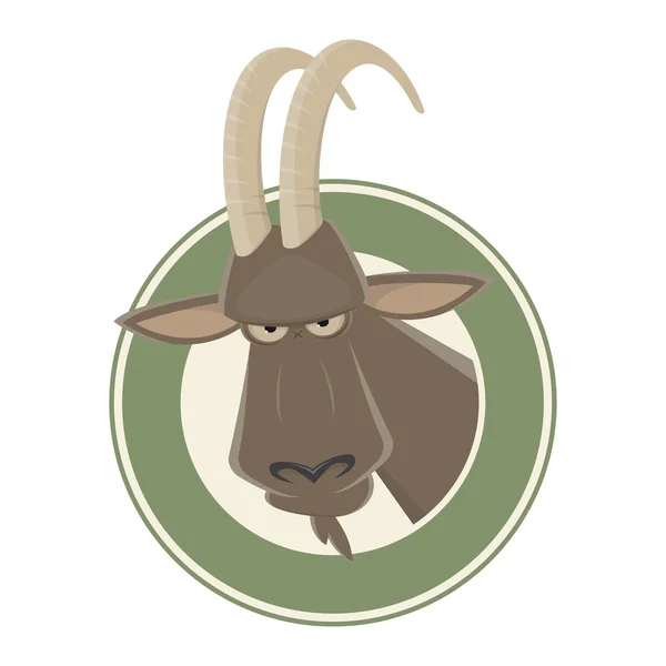 Engraçado desenho animado ibex — Vetor de Stock