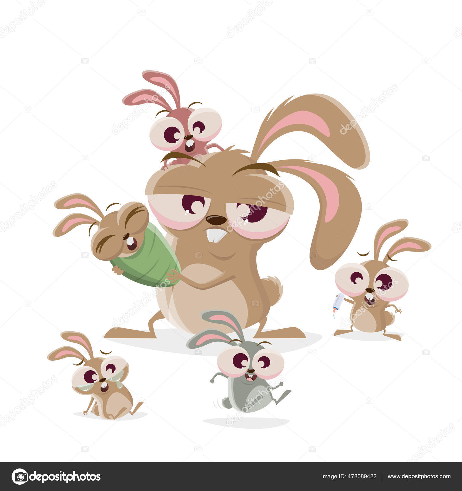 Papá conejo imágenes de stock de arte vectorial | Depositphotos Papá conejo imágenes de stock de arte vectorial | Depositphotos