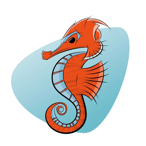 Seahorse in sketchy style — Stock Vector