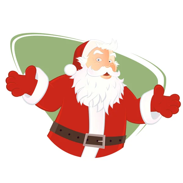 Geïsoleerde santa claus illustratie — Stockvector