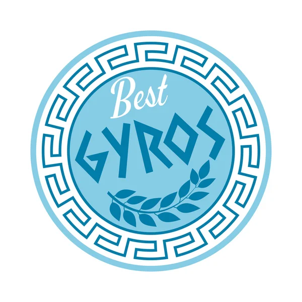 Griekse gyros teken — Stockvector