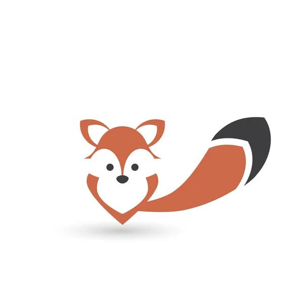 程式化的矢量狐狸 — 图库矢量图片