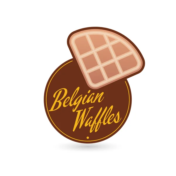 Belgische Waffeln — Stockvektor