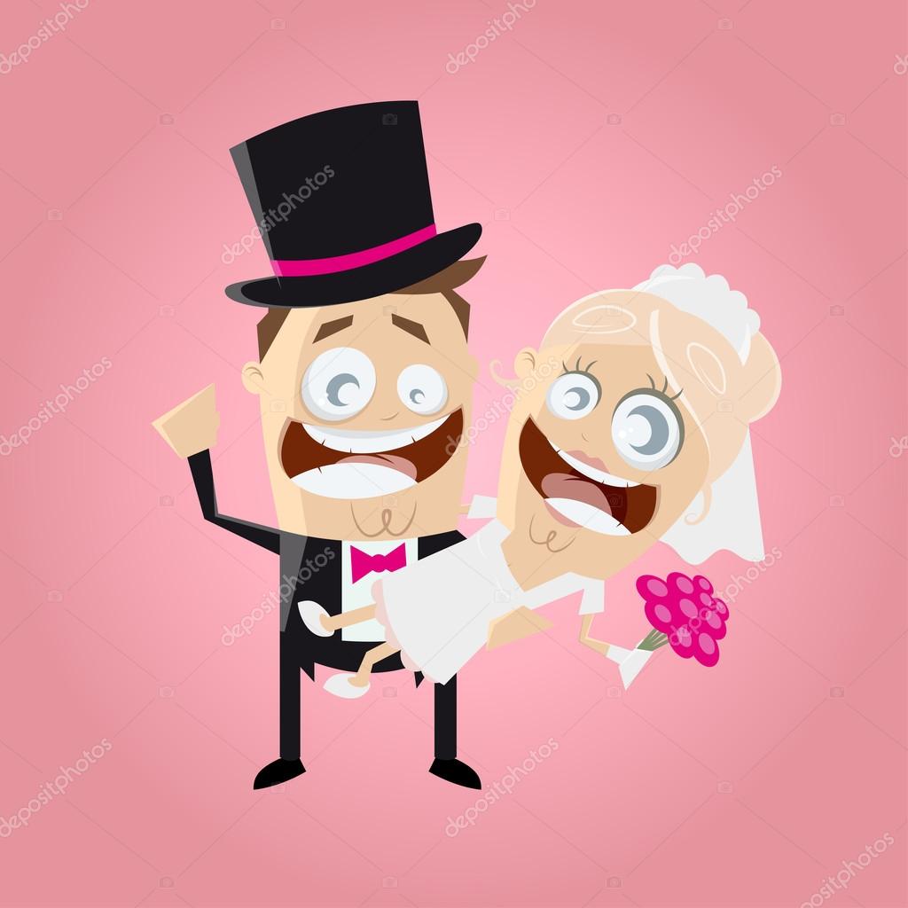 Funny cartoon wedding couple Stock Vector Image by © #78396818 Funny cartoon wedding couple Stock Vector Image by © #78396818