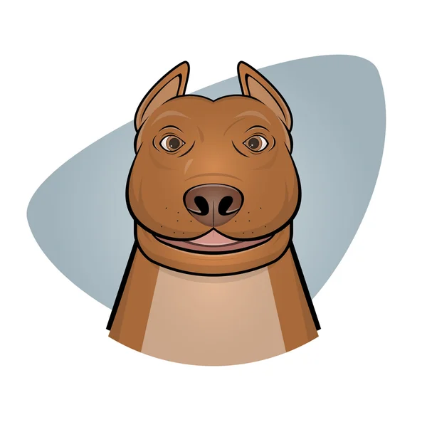 Ler pitbull illustration — Stock vektor