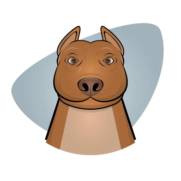 Ler pitbull illustration — Stock vektor