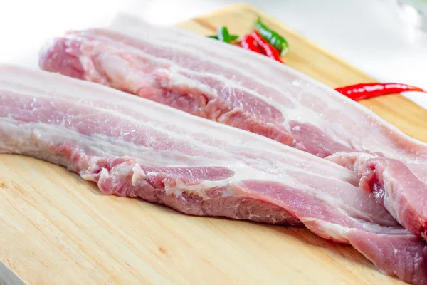 Carne de porco entremeada — Fotografia de Stock