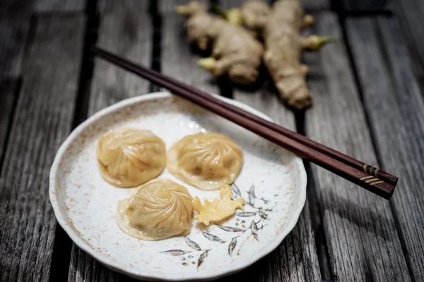 Fechar bolinhos de sopa — Fotografia de Stock