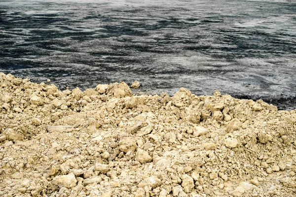 Piles of sand and soil — Stock Photo, Image