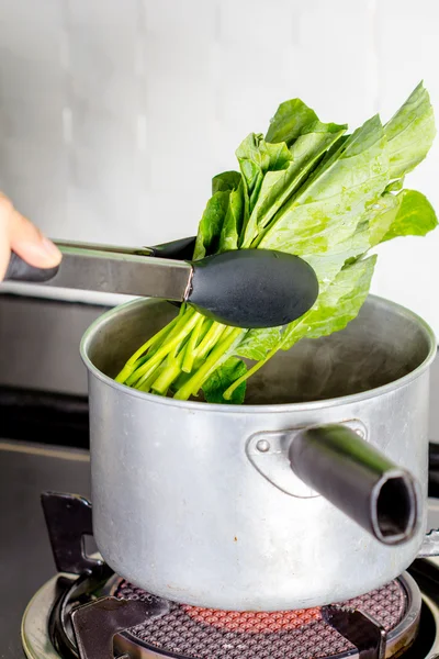 Stir fried chinese kale — Stock Photo, Image