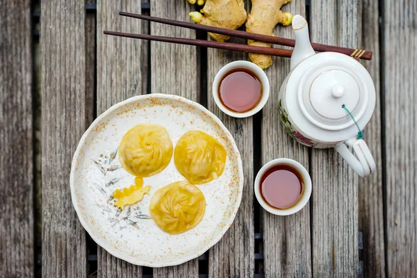 Gnocchi di zuppa cinese — Foto Stock