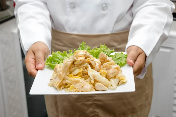 Macarrão frito — Fotografia de Stock