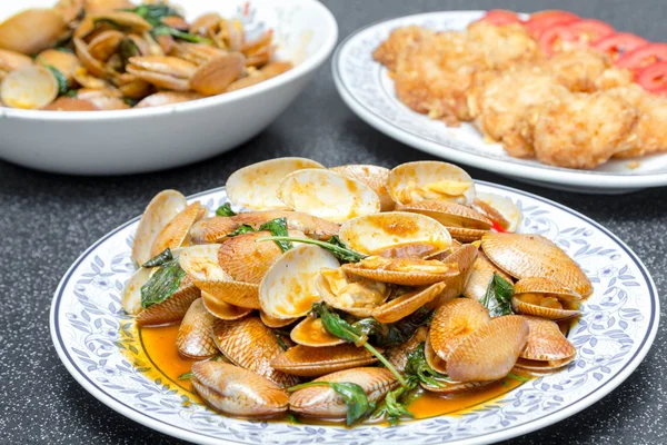 Fried clams seafood — Stock Photo, Image