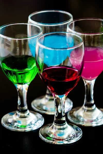 Close up colourful cocktail — Stock Photo, Image