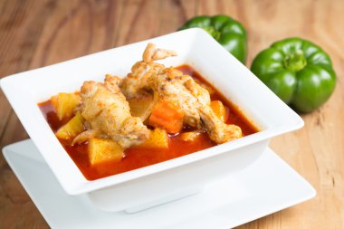 Massaman chicken curry clipart