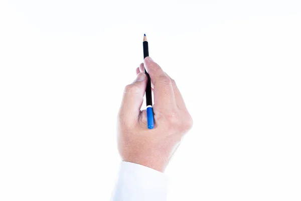Ręka trzyma długopis — Zdjęcie stockowe