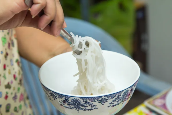 Macarrão de arroz — Fotografia de Stock