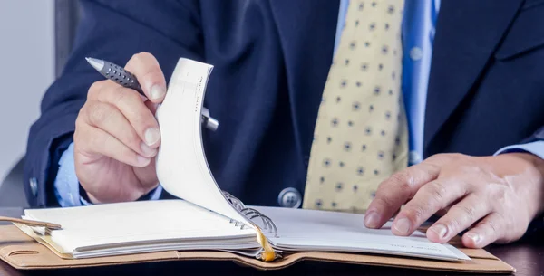 Businessman hand — Stock Photo, Image