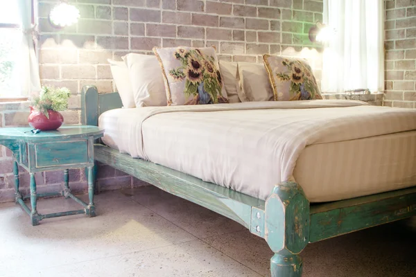 Eski tarz yatak odası. 