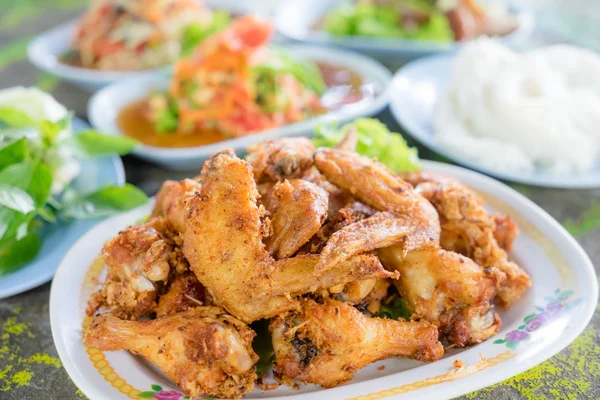 Close up fried chicken — Stock Photo, Image