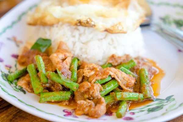 Fried spicy Pork — Stock Photo, Image