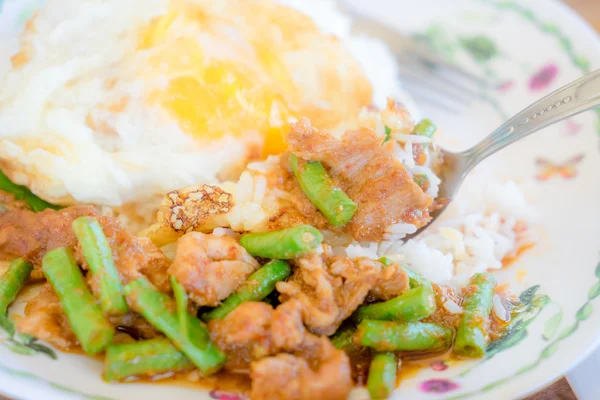 Fried spicy Pork — Stock Photo, Image