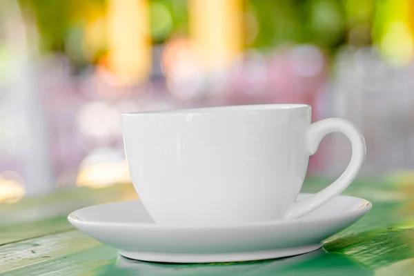 Beyaz kahve fincanı — Stok fotoğraf