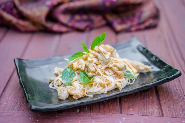 Thai food red chicken curry — Stock Photo, Image