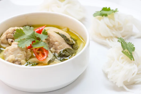 Green chicken curry — Stock Photo, Image