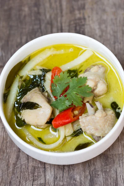 Green chicken curry — Stock Photo, Image