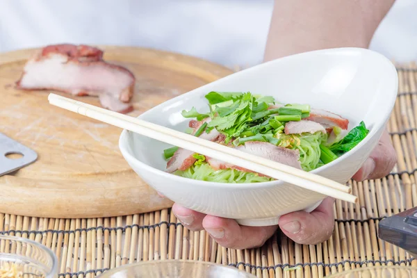 Mie genggam tangan — Stok Foto