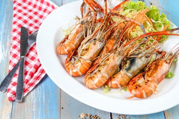 Camarones a la parrilla — Foto de Stock