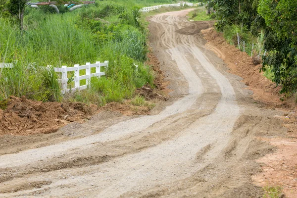 Onverharde weg — Stockfoto